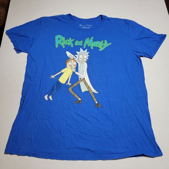 Rick And Morty Graphic SS Tee Royal Blue Eye Opener - Size XL - Picture 2 of 4